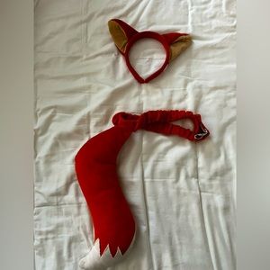 Fox ears and tail for Halloween